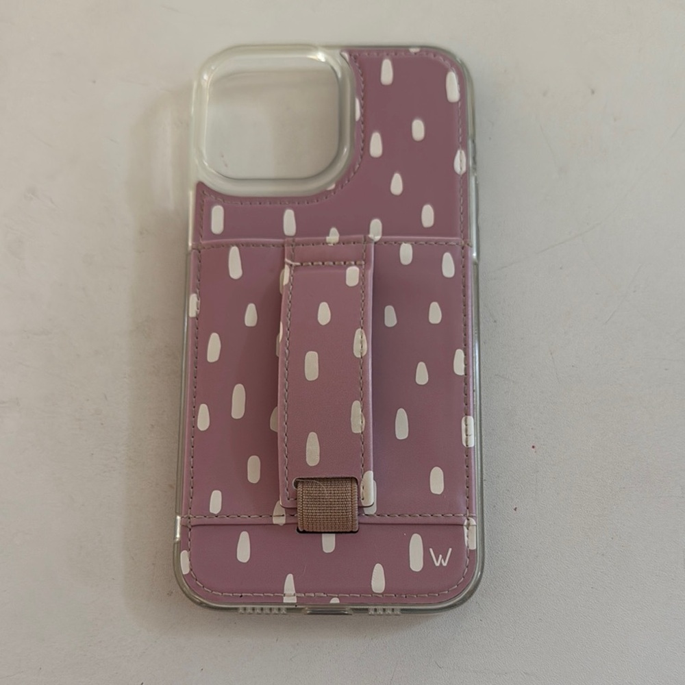 Wallis Purple and White Protective Phone Case